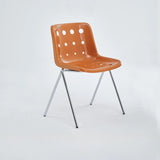 Ergonomic Sand Color Metal Base Polymer Office Chair Image - 9