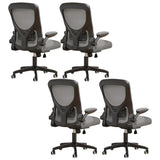 Ergonomic Swivel Mesh Adjustable Casters Office Chair Image - 10