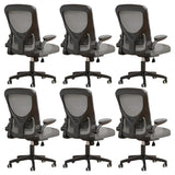Ergonomic Swivel Mesh Adjustable Casters Office Chair Image - 12