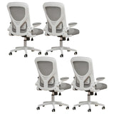 Ergonomic Swivel Mesh Adjustable Casters Office Chair Image - 16