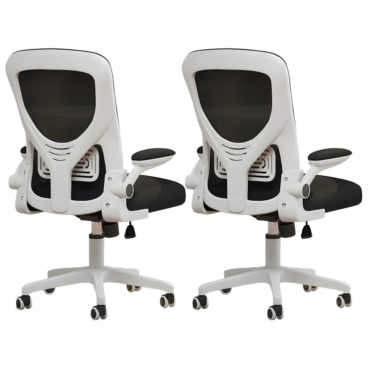Ergonomic Swivel Mesh Adjustable Casters Office Chair Image - 19