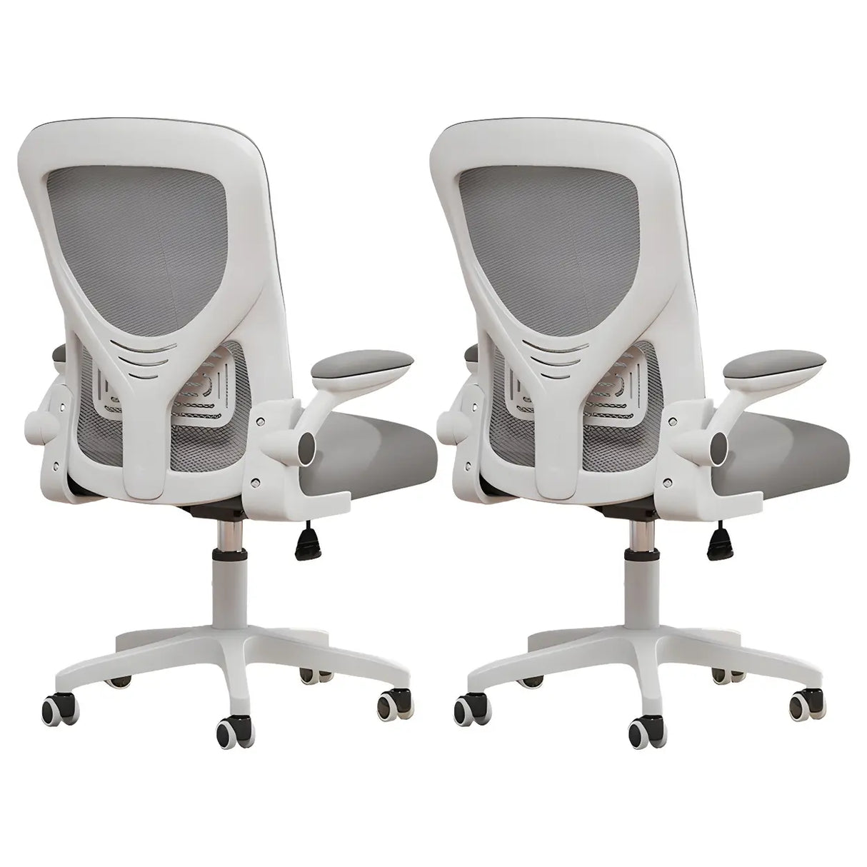 Ergonomic Swivel Mesh Adjustable Casters Office Chair Image - 27