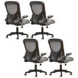 Ergonomic Swivel Mesh Adjustable Casters Office Chair Image - 32