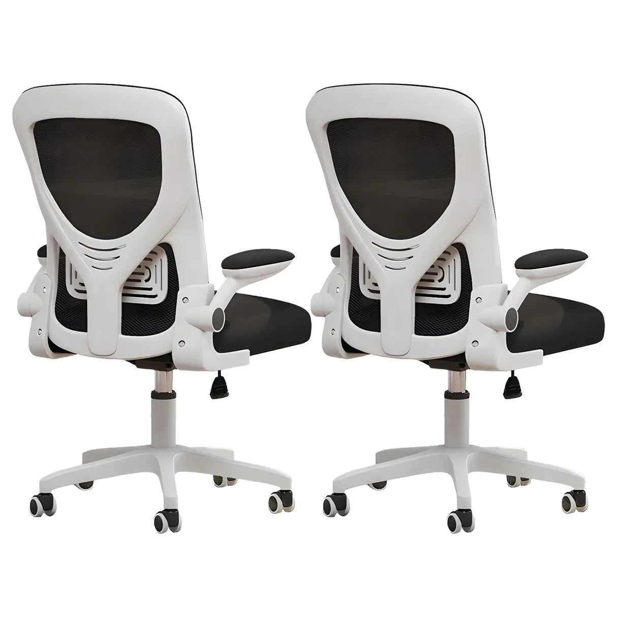 Ergonomic Swivel Mesh Adjustable Casters Office Chair Image - 35