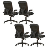 Ergonomic Swivel Mesh Adjustable Casters Office Chair Image - 3