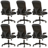 Ergonomic Swivel Mesh Adjustable Casters Office Chair Image - 41