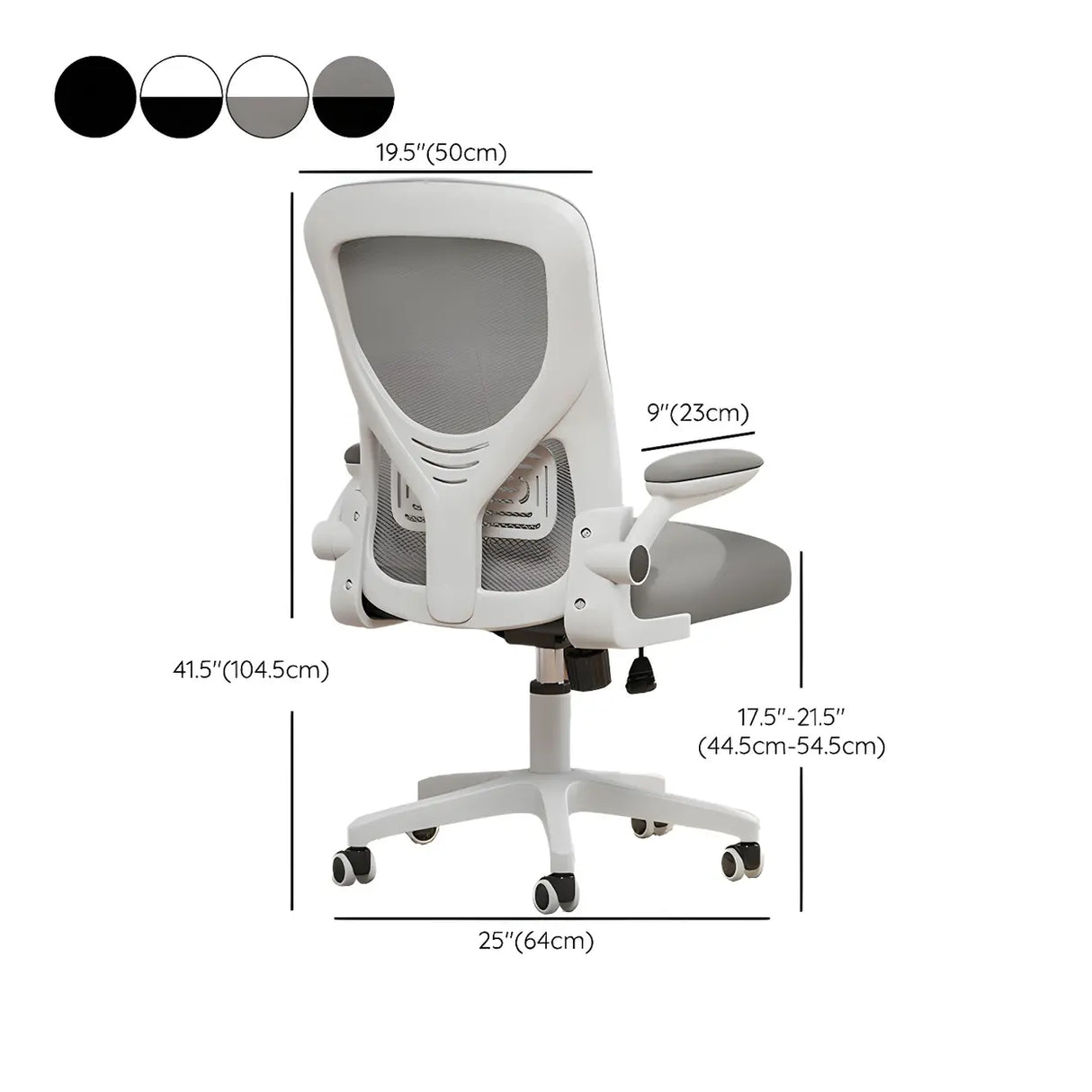 Ergonomic Swivel Mesh Adjustable Casters Office Chair 