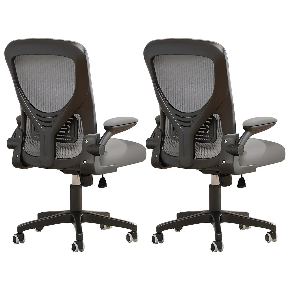 Ergonomic Swivel Mesh Adjustable Casters Office Chair Image - 8