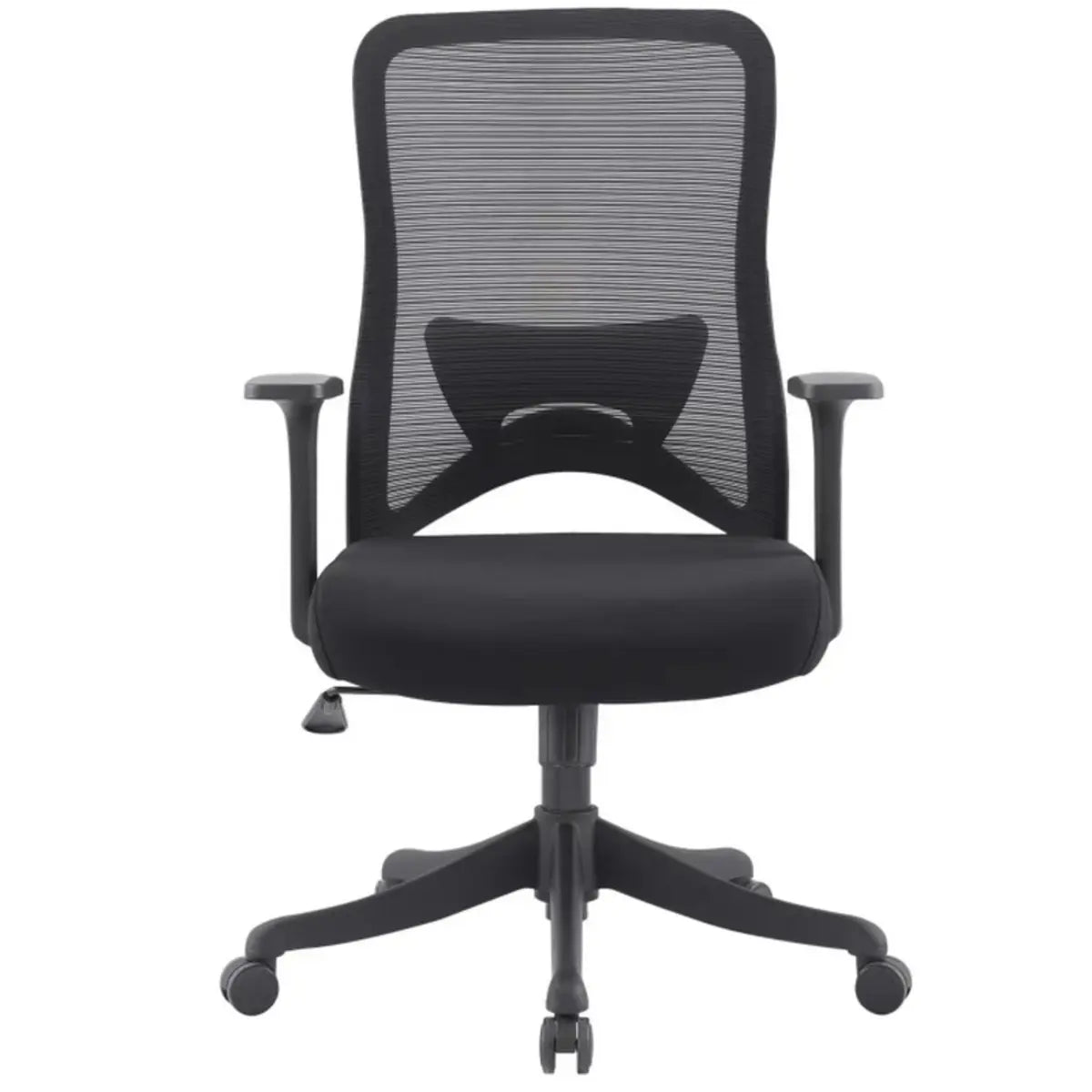 Ergonomic Swivel Office Chair Mesh Black Adjustable Seat Image - 11