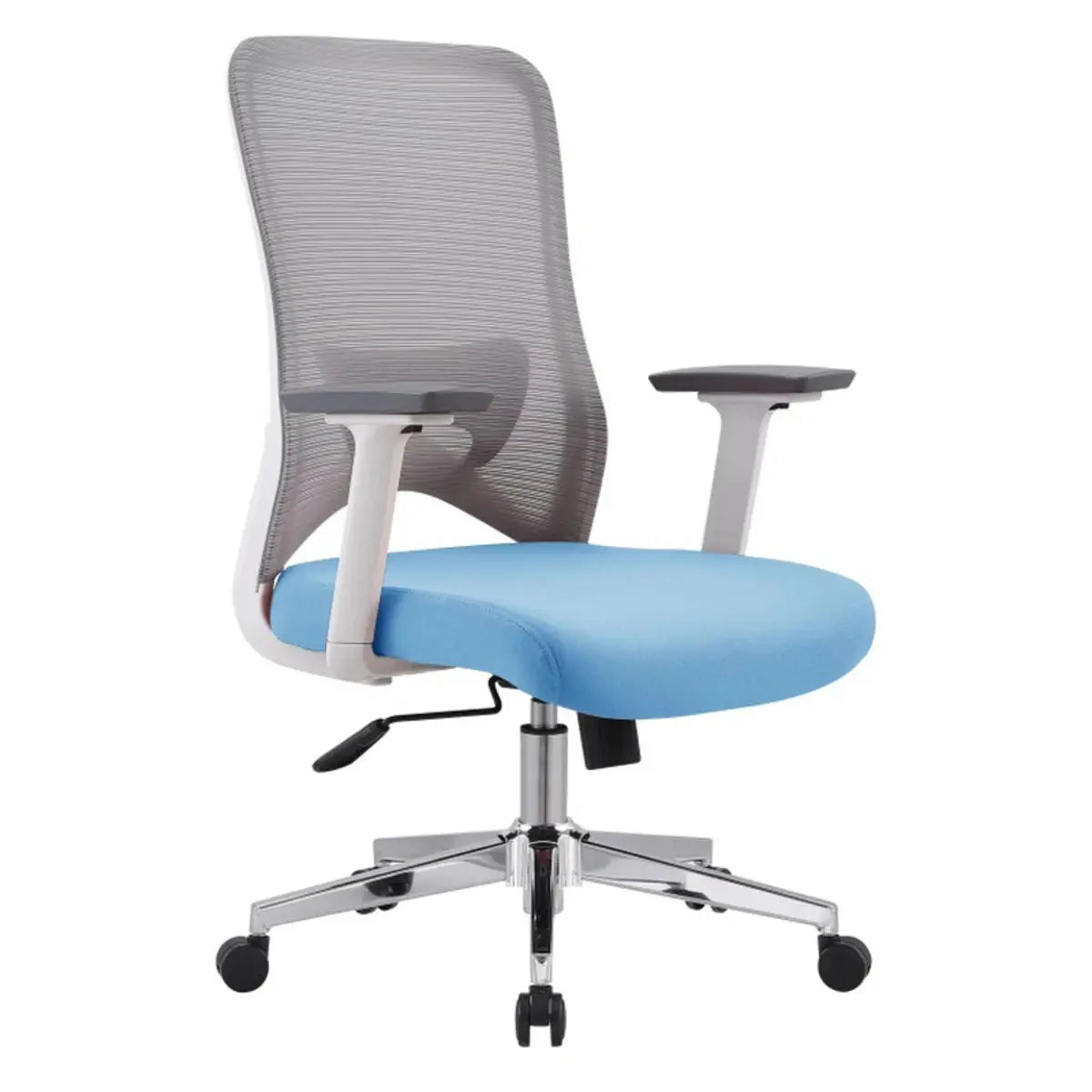 Ergonomic Swivel Office Chair Mesh Black Adjustable Seat Image - 5