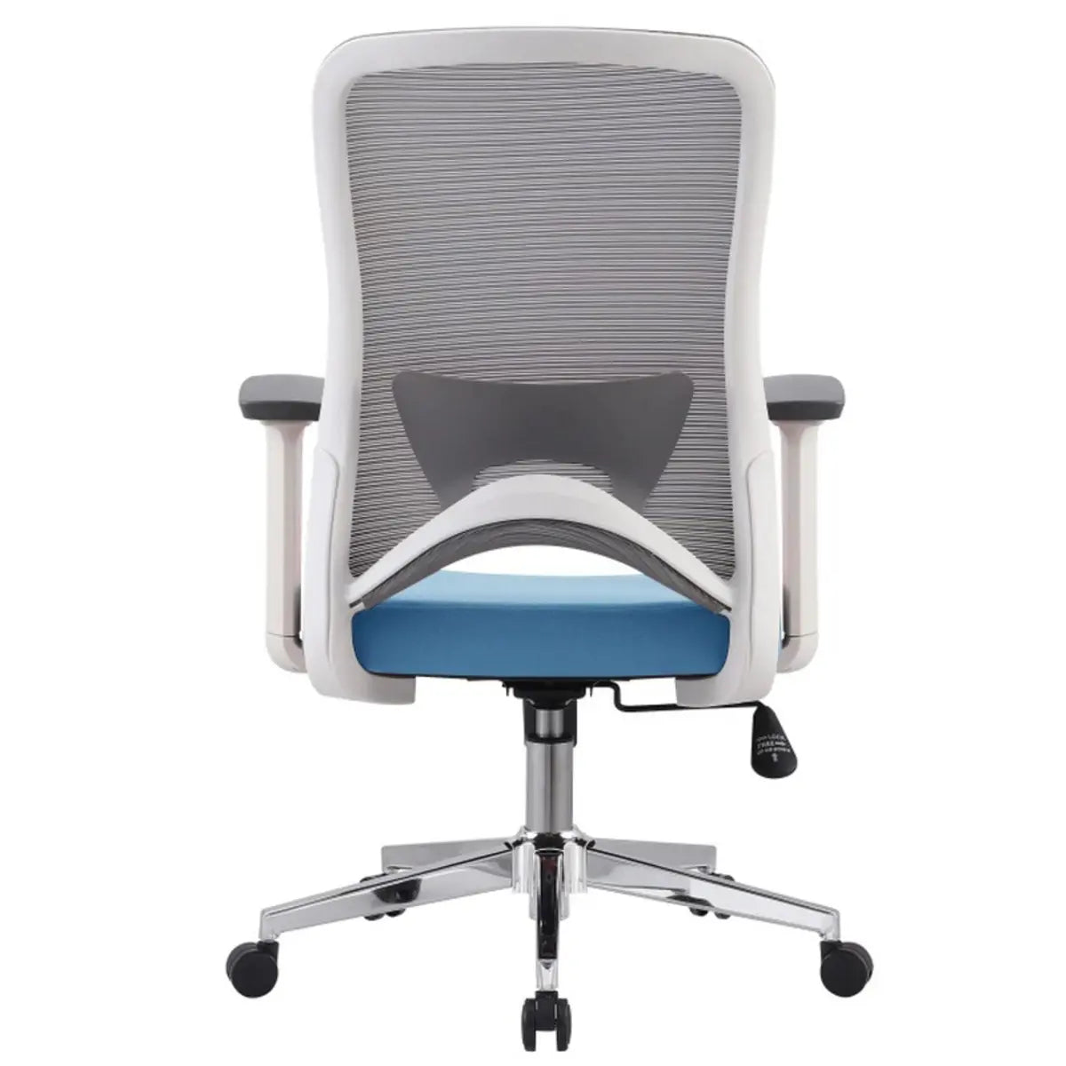 Ergonomic Swivel Office Chair Mesh Black Adjustable Seat Image - 7