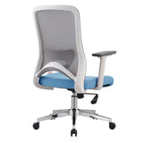Ergonomic Swivel Office Chair Mesh Black Adjustable Seat Image - 9