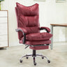Ergonomic Swivel Wheels and Armrests Leather Office Chair Image - 2