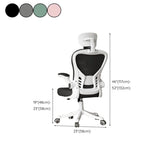 Ergonomic Tilt Padded Mesh Executive Black Office Chair Image - 17