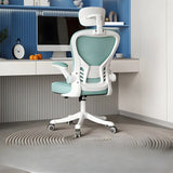 Ergonomic Tilt Padded Mesh Executive Black Office Chair Image - 5
