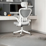 Ergonomic Tilt Padded Mesh Executive Black Office Chair Image - 7