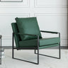 Ergonomic Water Resistant Cushion Back Sled Arm Chair Image - 3
