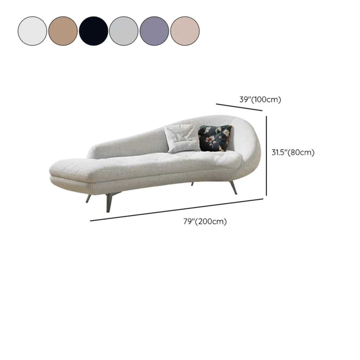 Ergonomic Waterproof Reclining Tufted Right-Arm Chaise Image - 14