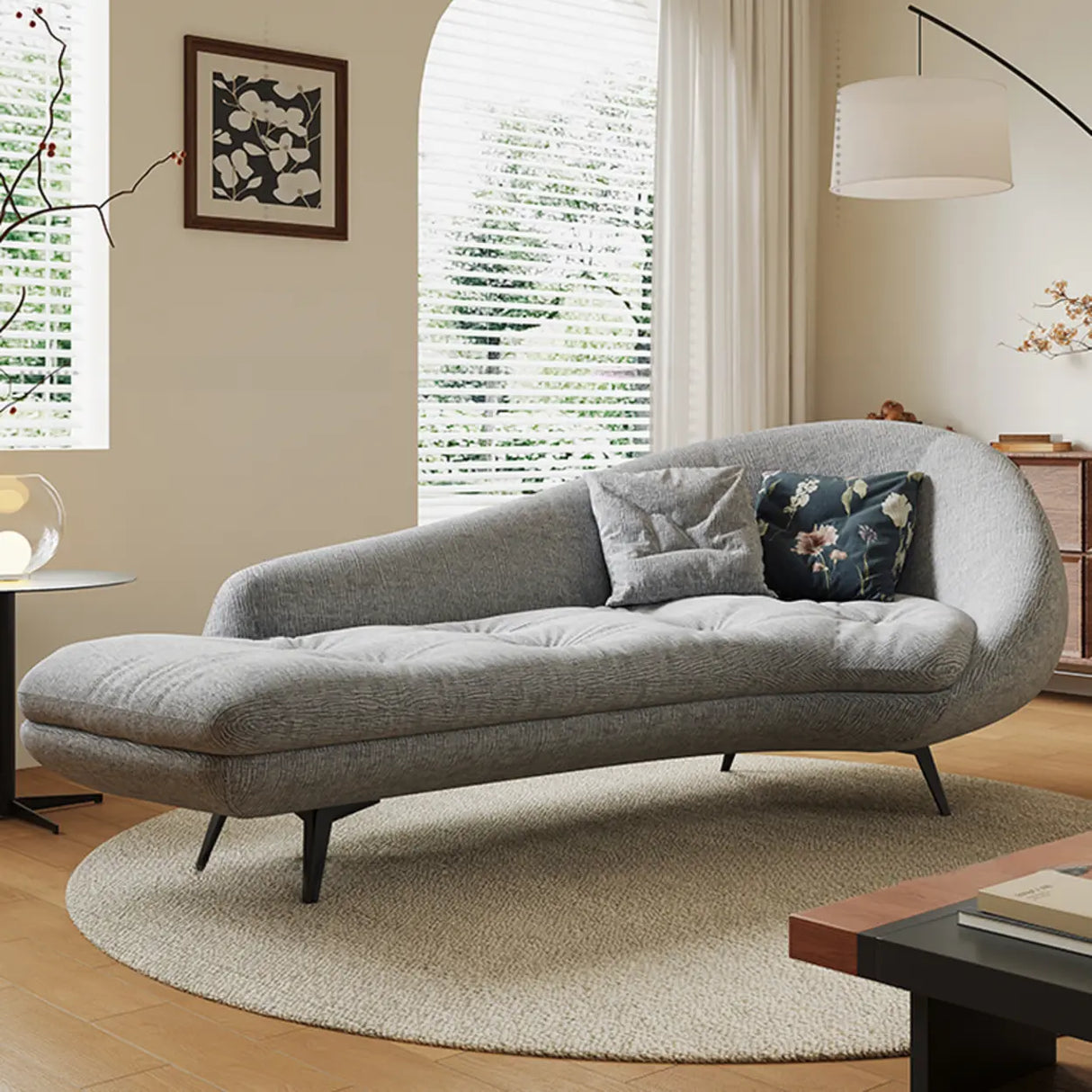 Ergonomic Waterproof Reclining Tufted Right-Arm Chaise Image - 6