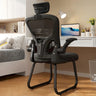 Ergonomic White-Gray Adjustable Mesh Task Office Chair Image - 11
