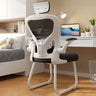 Ergonomic White-Gray Adjustable Mesh Task Office Chair Image - 18