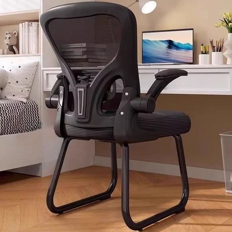 Ergonomic White-Gray Adjustable Mesh Task Office Chair Image - 2