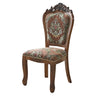 European Style Vintage Wooden Upholstered Dining Chair Image - 12