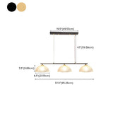 Exquisite 3-Light Floral Gold Island Chandelier Light Image - 16