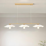 Exquisite 3-Light Floral Gold Island Chandelier Light Image - 5
