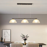 Exquisite 3-Light Floral Gold Island Chandelier Light Image - 6