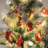 Exquisite Christmas Decor Snowman LED String Light Image - 9