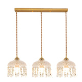 Exquisite Clear Crystal Kitchen Island Pendant Light Image - 10