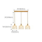 Exquisite Clear Crystal Kitchen Island Pendant Light Image - 15