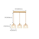 Exquisite Clear Crystal Kitchen Island Pendant Light Image - 16
