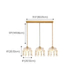 Exquisite Clear Crystal Kitchen Island Pendant Light Image - 18