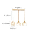 Exquisite Clear Crystal Kitchen Island Pendant Light Image - 19