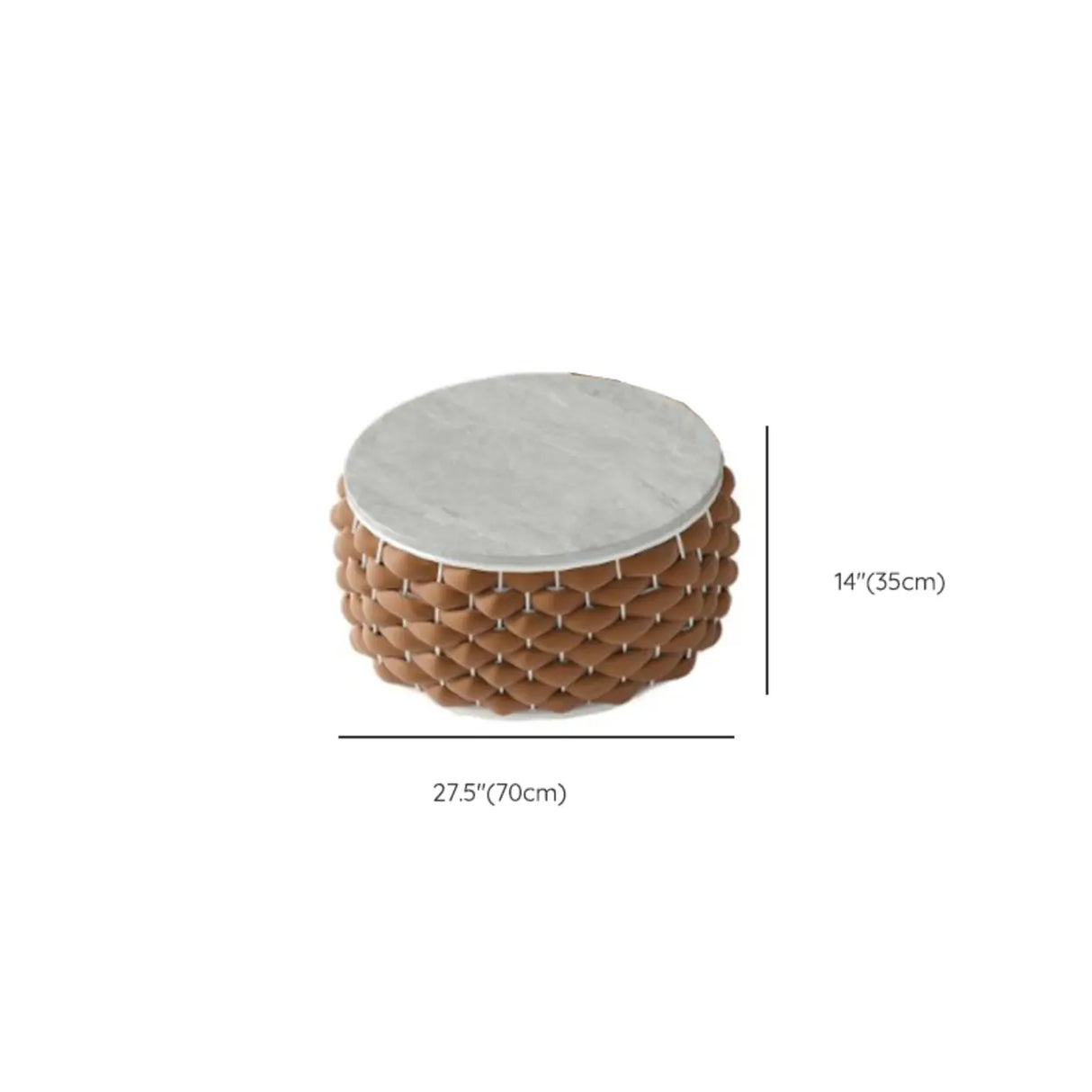 Exquisite Waterproof Woven Oval Rattan Gray Patio Set Image - 16
