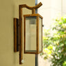 Exterior Bronze Geometric Steel LED Wall Sconces Image - 3