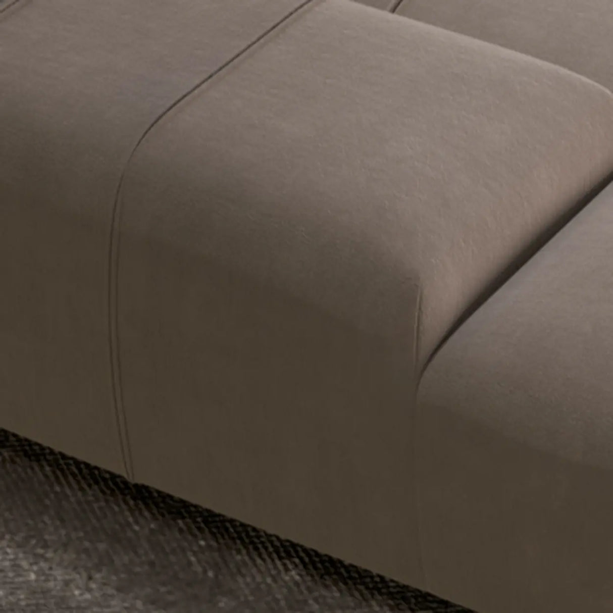 Fabric Living Room Beige Large Sectional Double Sided Sofa Image - 13