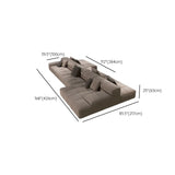 Fabric Living Room Beige Large Sectional Double Sided Sofa Image - 17