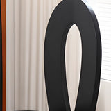 Fabric Seating Ribbon-Back Wood Dining Chair Black Image - 3