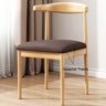 Open Back Faux Leather Upholstered Dining Chair Image - 5