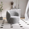 Fade Resistant Flannel Sloped Arms Pine Frame Arm Chair Image - 7