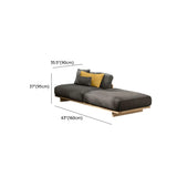 Fade Resistant Teak L-Shaped White Cushions Patio Sofa Set Image - 13