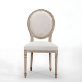 Farmhouse Upholstered King Louis Back Dining Side Chair Image - 13