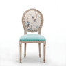 Farmhouse Upholstered King Louis Back Dining Side Chair Image - 16
