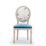 Farmhouse Upholstered King Louis Back Dining Side Chair Image - 8