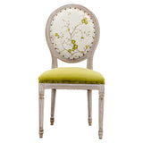 Farmhouse Upholstered King Louis Back Dining Side Chair Image - 9