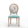 Farmhouse Upholstered King Louis Back Dining Side Chair Image - 9