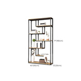 Fashion Black Iron Rack Vertical Display Bookshelf Image - 21